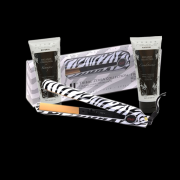 CHI Zebra White Hair Straightener Professional Flat Iron, Shampo